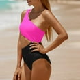 thumbnail image 2 of ANINEO Women One Shoulder 1 Piece Swimsuit For Women Bathing Suits Full Coverage Keyhole Swimwear Classic Hawaii Summer Tropical Brazilian Beachwear, 2 of 6