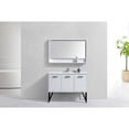 thumbnail image 5 of Kubebath Bosco 48" Modern Bathroom Vanity w/ Quartz Countertop and Matching Mirror, 5 of 6