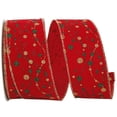 thumbnail image 4 of JAM Paper Velvet Christmas Red Nylon Ribbon, 20yd x 2.5in, 1/Pack, 4 of 4