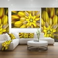 thumbnail image 2 of Designart - Massive Yellow Fractal Flower - Large Floral Canvas Art Print, 2 of 2