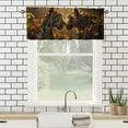 thumbnail image 3 of Leopard Kitchen Window Curtain Valance African Wildlife Animal Jungle Natural Scenery Window Valance for Bedroom Bathroom Living Room Dining Room Valances Set 54 by 18 in, 1 Panel, 3 of 6