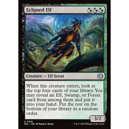 MtG Lorwyn Eclipsed Uncommon Eclipsed Elf #218