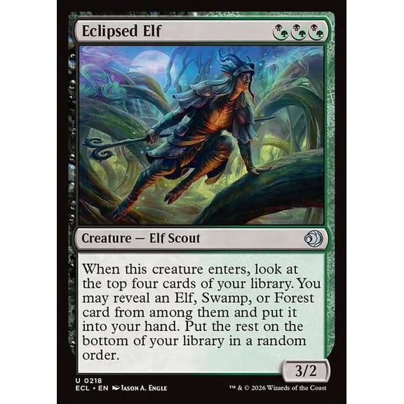 MtG Lorwyn Eclipsed Uncommon Eclipsed Elf #218