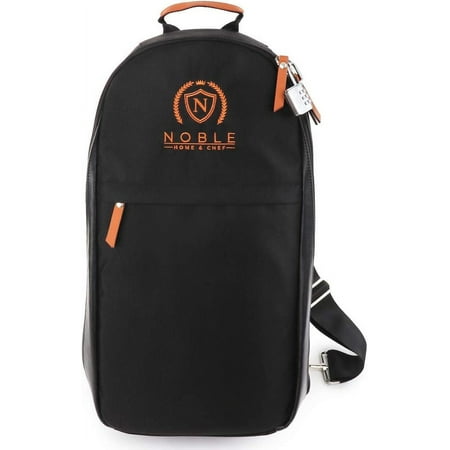 

Chef Knife Bag (21+ Slots) is Padded Includes a Padlock Holds 21 Knives PLUS Your Knife Steel a Zipped Tool Pouch and More. Our Professional Line Knife Carrier Includes Name Card Holder (Bag Only)