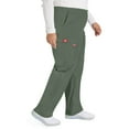 thumbnail image 7 of Dickies EDS Signature Scrubs Pant for Women Natural Rise Tapered Leg Pull-On Plus Size 86106, 3XL, Olive, 7 of 7