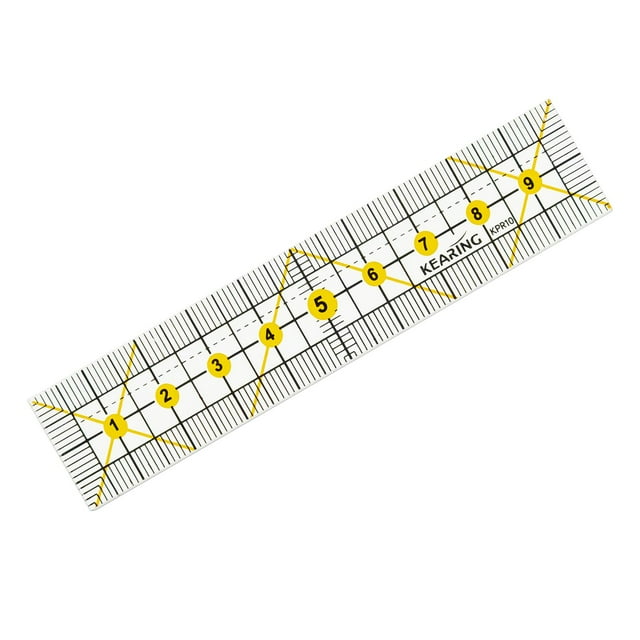 QualitChoice Sewing Ruler Transparent Ruler for Simple Tailors 10cm DIY Tools Designs Quilting 10cm