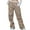Khaki womens pant, variant on Dianli Street Style Fashion Design Sense Multi Pocket Overalls Sports Pants Solid Casual Fashion Soft Street Style Design Sense Multi Pocket Overalls High Waist Sports Pants Sale Clothes