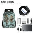 thumbnail image 6 of Cauagu Astronauts On Lunar Mission Print Backpacks,Travel Daypack Casual Laptop Backpack Bookbag Fits 15 Inch Computer for Men Women, 6 of 8