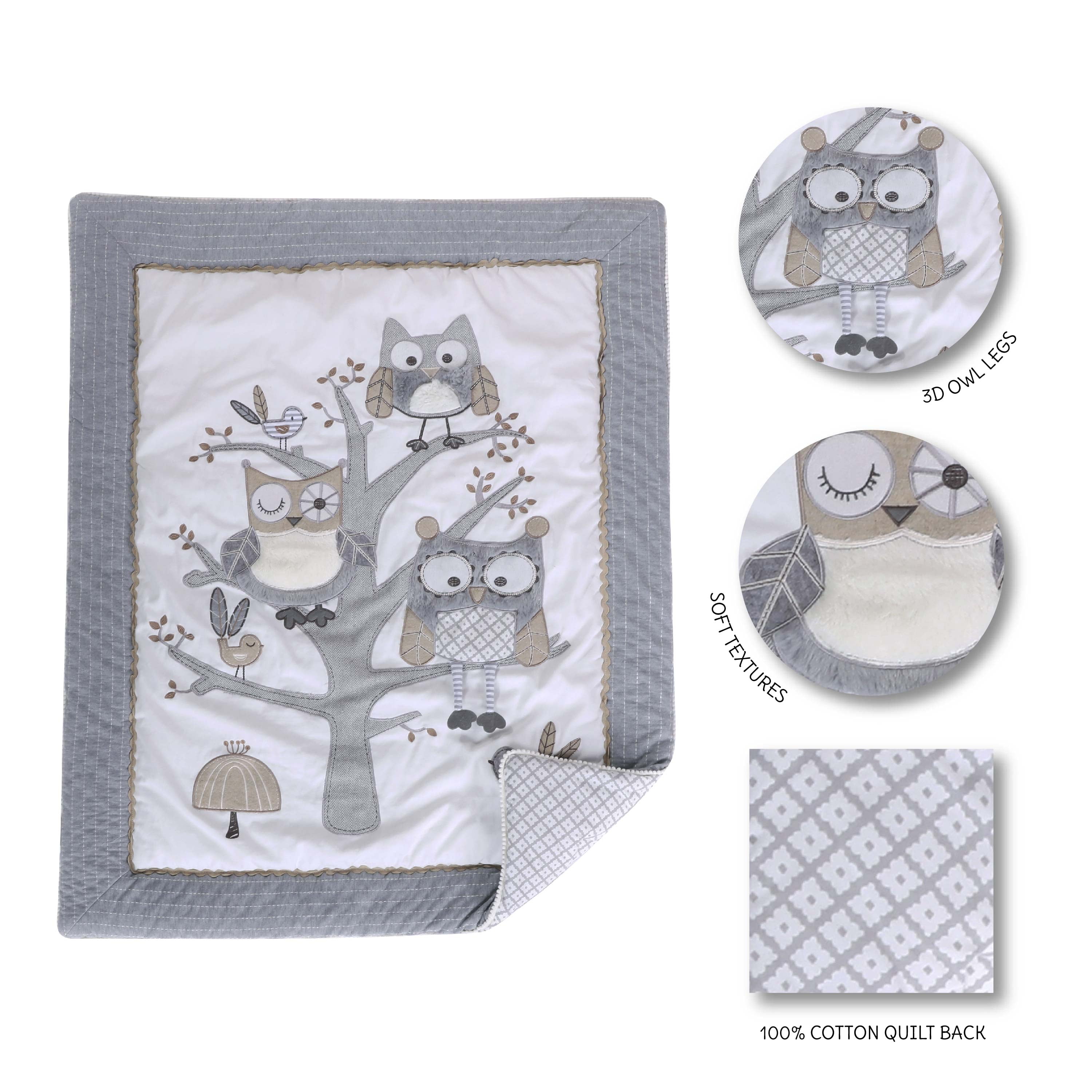 Levtex Baby 5 Piece Nursery Bedding Sets Crib Bed with Quilt and