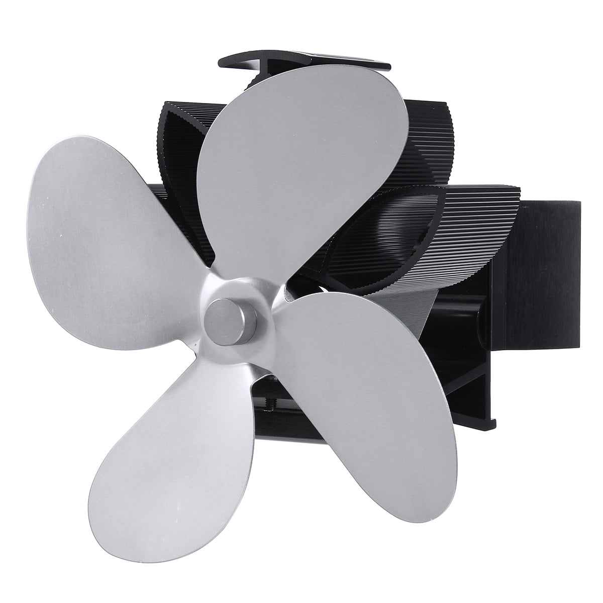 7'' 4 Blade Quiet 1500RPM Stove Fan Heat Powered Fireplace Eco
