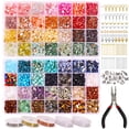 thumbnail image 1 of Kit para hacer joyas QUEFE, 1800 unidades, cuentas de cristal con suministros, 1 of 7