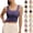 Purple-05, variant on STETMN Women's Square Neck Sports Bra, High Support Padded Workout Crop Top for Gym Yoga Fitness