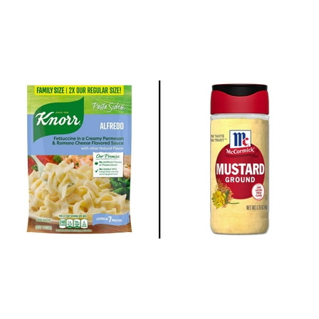 Knorr Pasta Sides Fettuccine Alfredo & McCormick Ground Mustard