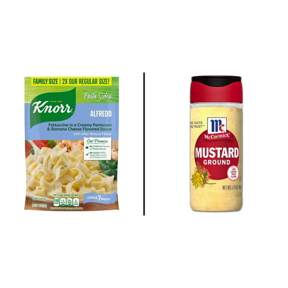 Knorr Pasta Sides Fettuccine Alfredo & McCormick Ground Mustard