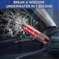 thumbnail image 2 of Window Breaker Seatbelt Cutter Pack of 4 - Emergency Car Safety Hammer, 2 of 5