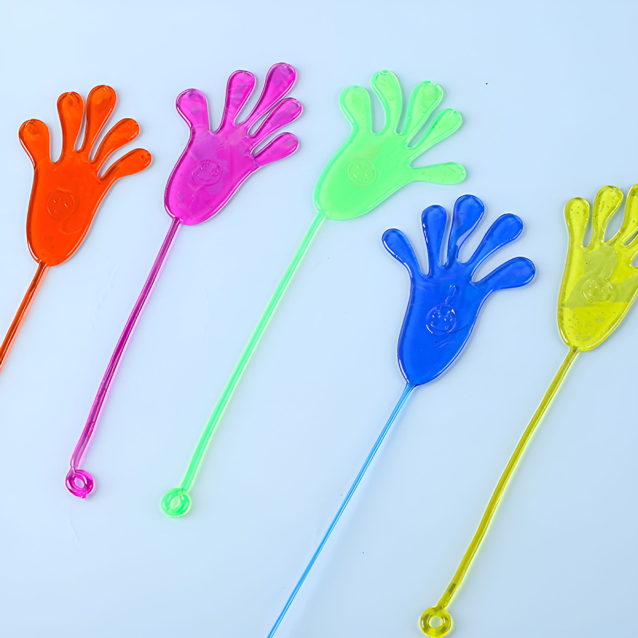 BESTSKY 2026 New 100Pcs Sticky Hands Party Favors for Kids Birthday Supplies Goodie Bag Stuffers Classroom Treasure Box Carnival Prizes Bulk Treat Gift Stuff Pinata Easter Egg Basket Fillers