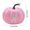 thumbnail image 2 of Thanksgiving Pumpkin Ornament, Halloween Pumpkin Decoration, Breast Cancer Awareness Charity Foam Pumpkin, Lightweight Pink Rose Red Fall Decoration for Tabletop Window Shelf Display, 2 of 6