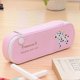 thumbnail image 3 of PU Leather Pencil Case Cute Horse Pattern Large Capacity School Students StationeryS2-15 Pink, 3 of 3