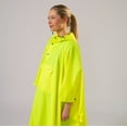 thumbnail image 5 of Mac in a Sac - Poncho - Packable Waterproof Cape for Men & Women - Lightweight and Breathable Rain Jacket with Hood that Packs into its own Bag - Neon Yellow - One-Size, 5 of 7