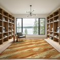 thumbnail image 2 of ODIKA Surfboard Surf Shaped Diagonal Band Skateboarsurfboard Rugd Fish for Great Room, Indoor Open Concept, Large Living Low Profile Flatwoven, 2 of 7