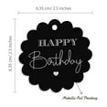 thumbnail image 6 of Inkdotpot Pack Of 100 Real Silver Foil Paper Tags Happy Birthday Favor Hang Tags, 6 of 7