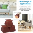thumbnail image 3 of (Squares)32Pcs Round Silicone Chair Leg Covers with Felt Pad for Furniture Protector Cover Elastic to Prevent Scratches for 30-45mm Chair Legs, 3 of 5