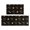 Dog Paw Print and Bone Black, variant on Dachshund Rainbow White Pattern Anti Fatigue Kitchen Rugs Set Of 2, Non Slip Washable Decorative Floor Mats for Kitchen Sink Laundry, 17"x30" and 17"x47"