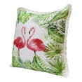 thumbnail image 3 of LR Home Panama Performance Poly Filled Pillow in Pink/Green, 20" x 20", 3 of 11