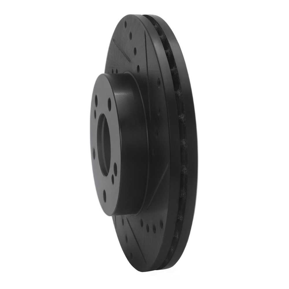 Dynamic Friction Company 633-67033R DFC Brake Rotor - Drilled And Slotted - Black