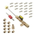 thumbnail image 4 of Kit de herramientas de instalación de removedor de núcleo de válvula, herramienta de reparación de núcleos de válvula de 20 piezas, tuercas de latón, 4 of 9