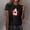 Black, variant on HOMBOM Womens Short Sleeve T-Shirts Graphic Tees Summer Maple Leaf Print Dark Gray Casual Tops for Ladies
