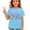 Sky Blue, variant on School Uniform Tshirts Girls Printed Crewneck T Shirt Short Sleeve Loose Fit Top Girls T Shirts Pink 10-11 Years