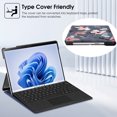 thumbnail image 4 of Fintie Protective Case for 13 Inch Microsoft Surface Pro 9 / Pro 9 5G (2022 Release) - Multiple Angle Viewing Hard Shell Slim Portfolio Cover Compatible with Type Cover Keyboard, Blooming Hibiscus, 4 of 9