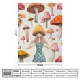 thumbnail image 4 of Nawypu Funny Mushroom Butt Throw Blanket, Fun Cute Sexy Butt 70S 80S Flannel Blankets, Hippie Psychedelic Aesthetic Colorful Unique Cool Soft Blankets for Bed Couch Sofa Colorful Throw, 4 of 6