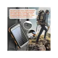 thumbnail image 5 of 10000mAh Portable Solar Charger - Flashlight, Compass, USB/Type-C/Micro - For iPhone/Android - Outdoor Emergency Power, Gift Option, 5 of 11
