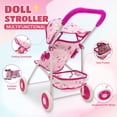 thumbnail image 3 of Set de juego Baby Doll UFLJPKS de 12 pulgadas con silla de paseo para cuna, 3 of 7