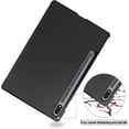 thumbnail image 4 of KOMI Case for Samsung Galaxy Tab S9/ S9 FE 5G with Tempered Glass Screen Protector, Tri-Fold Stand, Multi-Angle Viewing, Smart Cover Auto Wake/Sleep Case for Galaxy Tab S9 FE 10.9"/ S9 11", 4 of 5