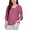 Mauve, variant on NY Collection Womens Honeycomb Basic T-Shirt, Pink, Petite, P/PS