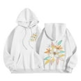 thumbnail image 2 of Byworldtasic Women's Hooded SweatshirtsPreppy Embroidery Floral Hoodie for Teen Girl Women Oversized Hooded Sweatshirt Y2k Vintage Graphic Pullover Top, 2 of 5