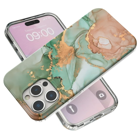 TECH CIRCLE Thin Case for iPhone 15 Pro 5G (2023) 6.1" - Bright Color Cute Phone Case Lightweight Protective Durable Soft Silicone Shell Cover, Green