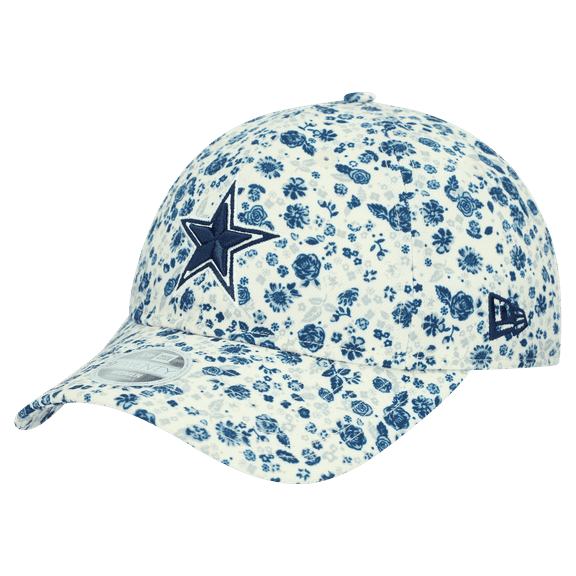 Women's New Era  Cream Dallas Cowboys Ditzy 9TWENTY Adjustable Hat