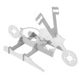 thumbnail image 3 of Stainless Steel Chicken Stand Removable Portable MotorcycleShape BBQ Roaster Stand for Party(Skull Shape ), 3 of 5