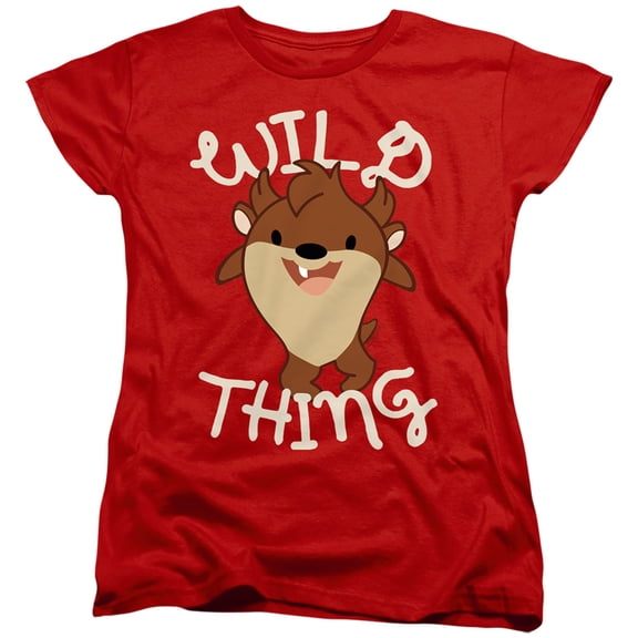 Looney Tunes Wild Thing Kid S/S Women's T-Shirt Red