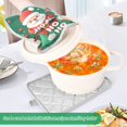thumbnail image 3 of Yayeee Pot Holders Kitchen Heat Resistant with Pocket 7"x9.8" Cotton Oven Cooking Hot Pads, Cute Christmas Pattern, 3 of 7