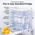 thumbnail image 3 of Invigorated Water - Dispensador de filtro de agua alcalino para encimera, gran capacidad de 52 tazas, agua alcalina mineralizada, sin BPA, 96 galones/filtro (blanco, 3 filtros incluidos), 3 of 5