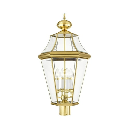 Livex Lighting Georgetown 4 Light Outdoor Post Lantern
