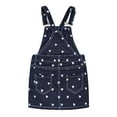 thumbnail image 5 of KIDSCOOL SPACE Baby Little Girls Flowers Embroidered Lace Denim Overall Dress, 5 of 5