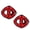 Red, variant on TUFFY® Ultimate 3WayRing Yellow Bone, 2 Pack, Durable Plush Squeaky Dog Toys