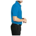 thumbnail image 2 of Yellow Rooster Mens Short Sleeve Silk Touch Performance Pocket Polo Brilliant Blue XS, 2 of 4