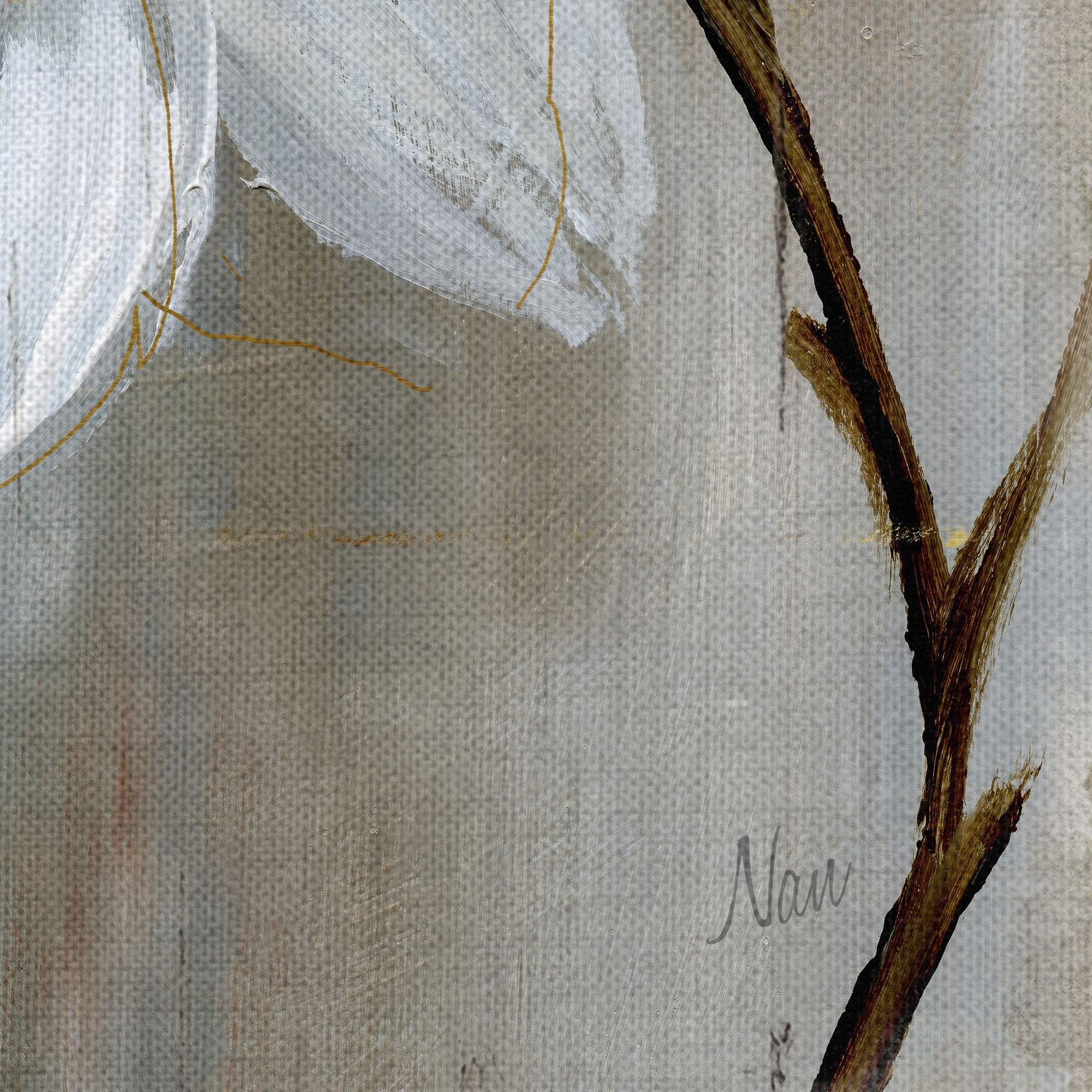 Masterpiece Art Gallery Summer in Neutral Paperwhite Flowers II by